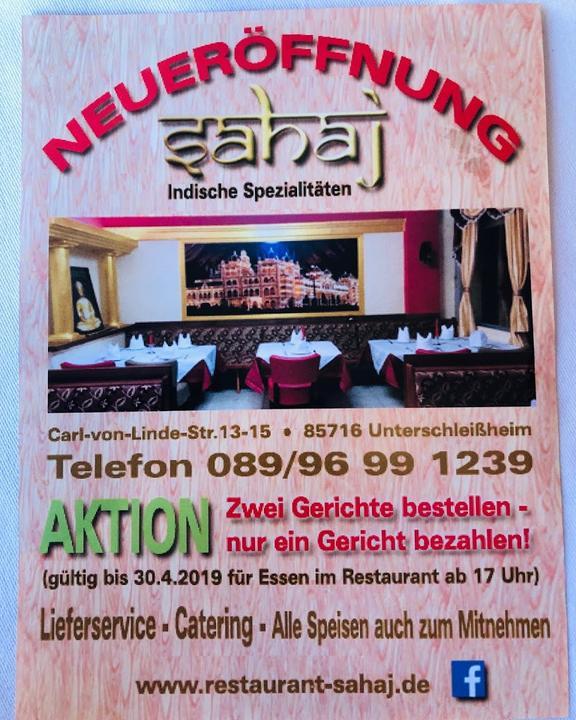 Sahaj Indische Spezialitaten Restaurant